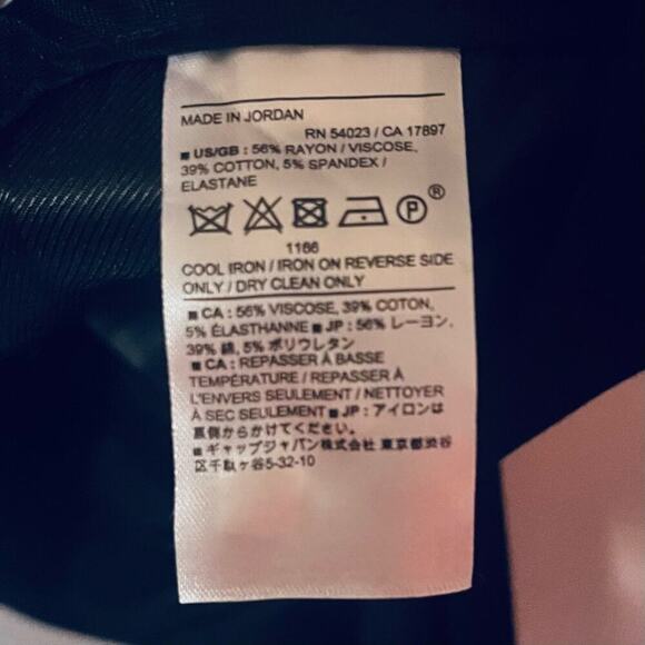 BANANA REPUBLIC Factory Black Sloan Pants. Two pairs, Size 8 and 6. - Picture 7 of 8